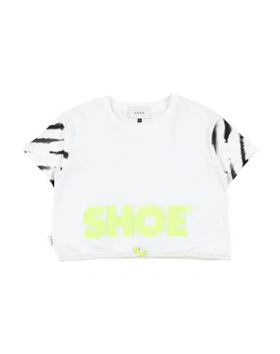 Shoe® Babies' Shoe Toddler Girl T-shirt White Size 6 Cotton