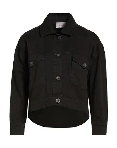 Shoe® Shoe Woman Denim Outerwear Black Size S Cotton