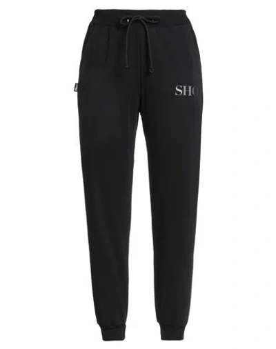 Shoe® Shoe Woman Pants Black Size M Cotton, Elastane