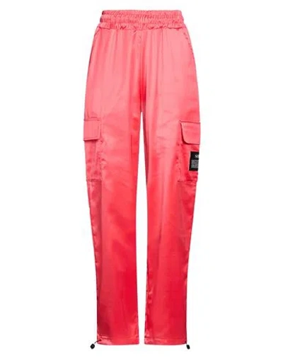 Shoe® Shoe Woman Pants Coral Size S Cotton In Red