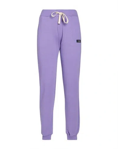 Shoe® Shoe Woman Pants Purple Size S Cotton