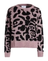 Shoe® Shoe Woman Sweater Antique Rose Size L Acrylic, Polyacrylic, Viscose, Wool In Pink