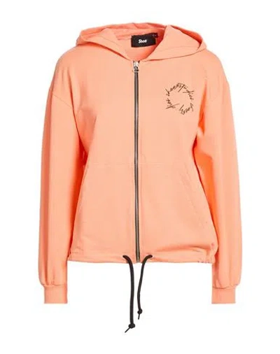 Shoe® Shoe Woman Sweatshirt Apricot Size Xl Cotton, Elastane In Orange