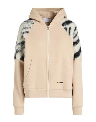 Shoe® Shoe Woman Sweatshirt Beige Size Xl Cotton, Polyester In Neutral