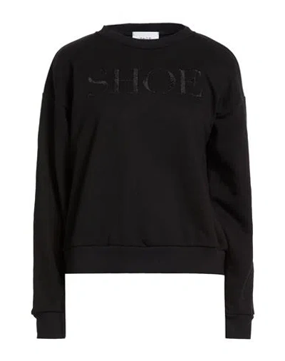 Shoe® Shoe Woman Sweatshirt Black Size L Cotton, Polyester