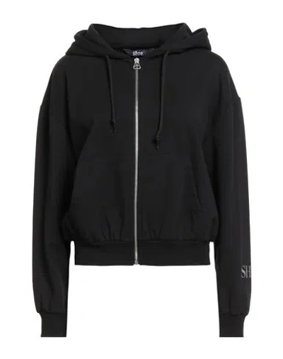 Shoe® Shoe Woman Sweatshirt Black Size S Cotton, Elastane