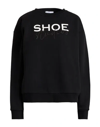 Shoe® Shoe Woman Sweatshirt Black Size Xl Cotton