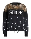 Shoe® Shoe Woman Sweatshirt Black Size Xl Cotton, Elastane In Black
