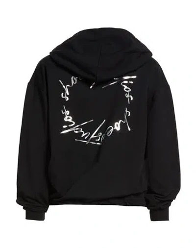 Shoe® Shoe Woman Sweatshirt Black Size Xl Cotton, Elastane