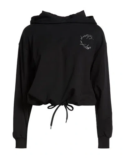 Shoe® Shoe Woman Sweatshirt Black Size Xl Cotton, Elastane