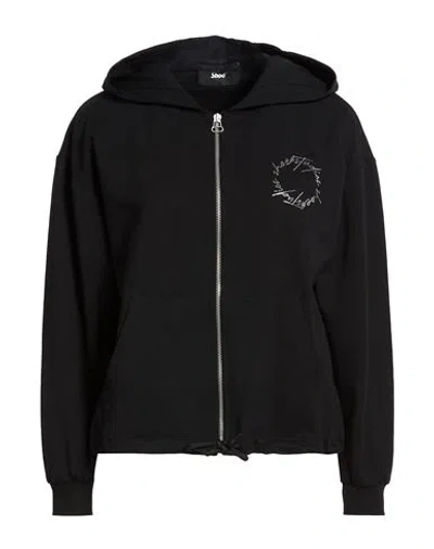 Shoe® Shoe Woman Sweatshirt Black Size Xl Cotton, Elastane
