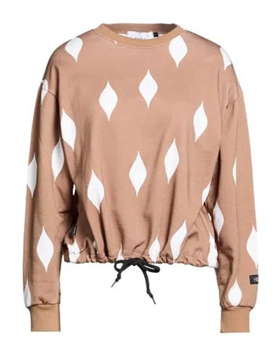 Shoe® Shoe Woman Sweatshirt Camel Size M Cotton In Brown
