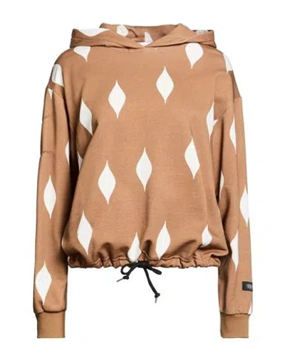 Shoe® Shoe Woman Sweatshirt Camel Size S Cotton In Beige