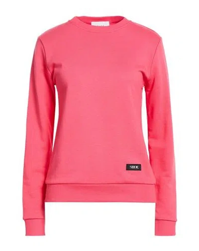 Shoe® Shoe Woman Sweatshirt Coral Size L Cotton In Pink