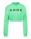 Shoe® Shoe Woman Sweatshirt Green Size Xl Cotton In Green