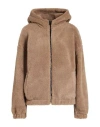 Shoe® Shoe Woman Sweatshirt Light Brown Size L Acrylic, Polyester In Brown