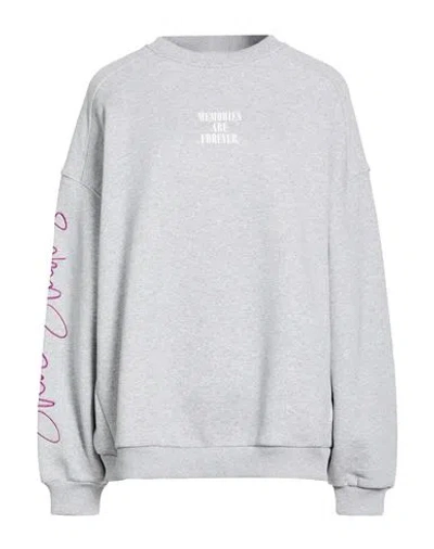 Shoe® Shoe Woman Sweatshirt Light Grey Size S Cotton, Polyester In Gray