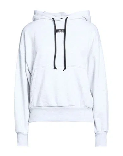 Shoe® Shoe Woman Sweatshirt Light Grey Size Xl Cotton, Polyester In White