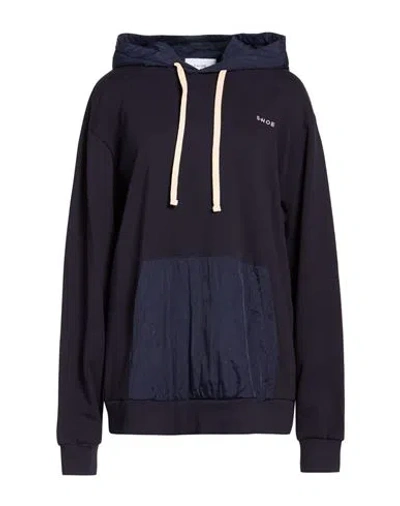 Shoe® Shoe Woman Sweatshirt Midnight Blue Size L Cotton