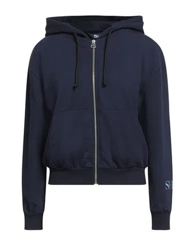 Shoe® Shoe Woman Sweatshirt Midnight Blue Size Xs Cotton, Elastane