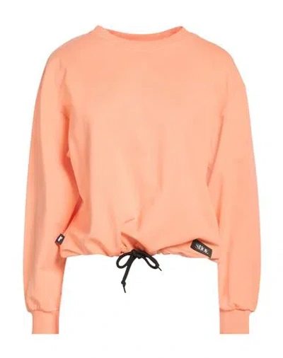 Shoe® Shoe Woman Sweatshirt Orange Size L Cotton, Elastane