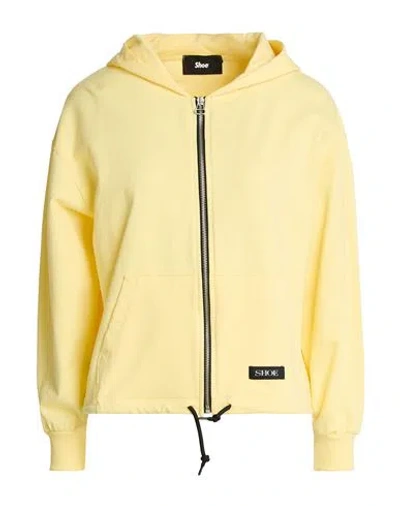 Shoe® Shoe Woman Sweatshirt Pastel Yellow Size S Cotton, Elastane In Multi
