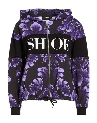 Shoe® Shoe Woman Sweatshirt Purple Size Xs Cotton, Elastane