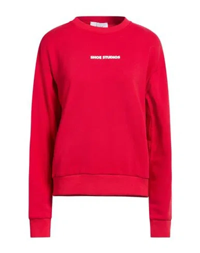 Shoe® Shoe Woman Sweatshirt Red Size Xl Cotton