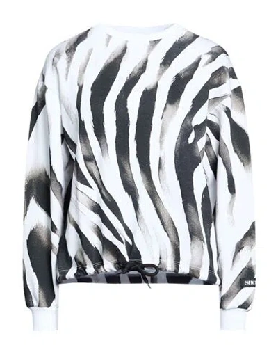 Shoe® Shoe Woman Sweatshirt White Size L Cotton
