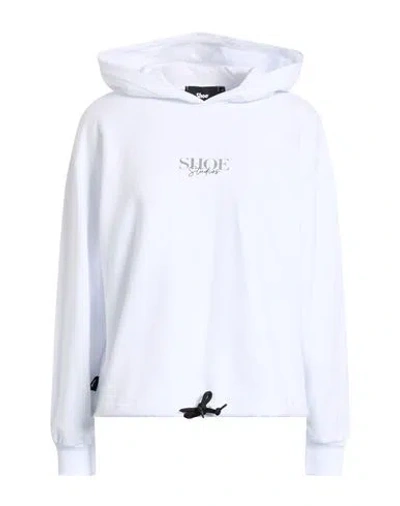 Shoe® Shoe Woman Sweatshirt White Size L Cotton, Elastane