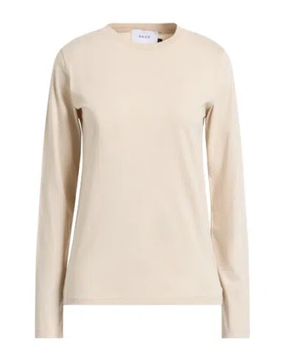 Shoe® Shoe Woman T-shirt Beige Size Xl Cotton In Neutral