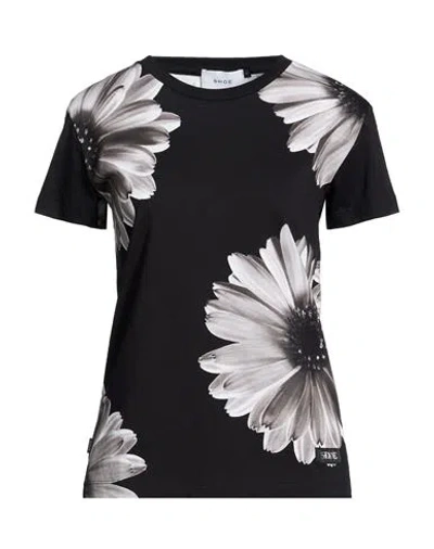 Shoe® Shoe Woman T-shirt Black Size Xl Cotton