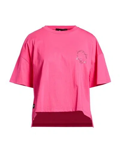 Shoe® Shoe Woman T-shirt Fuchsia Size L Cotton In Pink