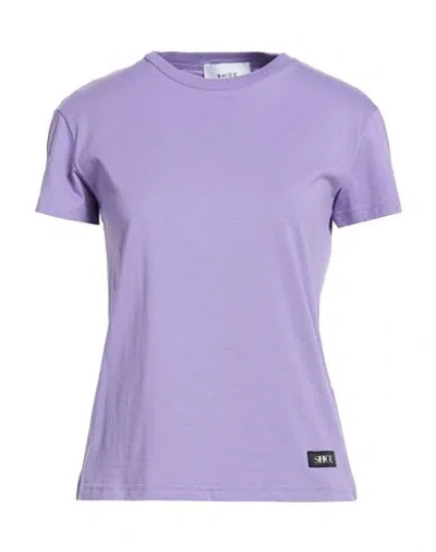 Shoe® Shoe Woman T-shirt Purple Size Xl Cotton