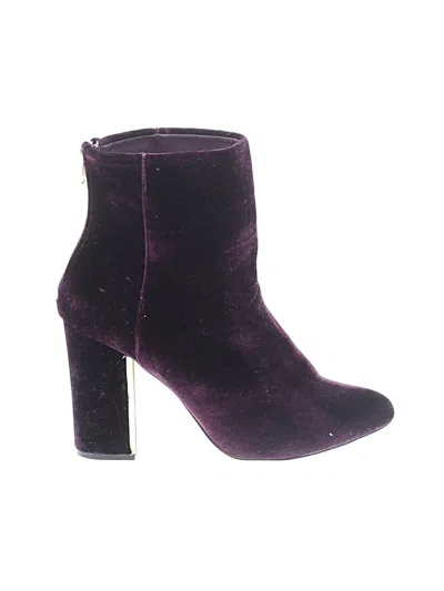 Pre-owned Shoedazzle Ankle Boots In Purple