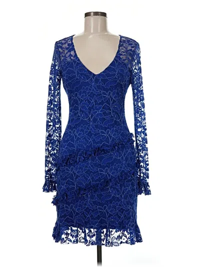 Pre-owned Shoedazzle Cocktail Dress In Blue
