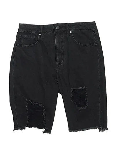 Pre-owned Shoedazzle Denim Shorts In Black