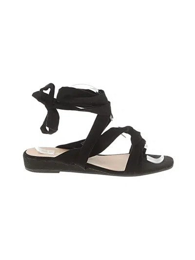 Pre-owned Shoedazzle Flats In Black