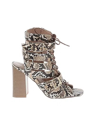 Pre-owned Shoedazzle Heels In Brown