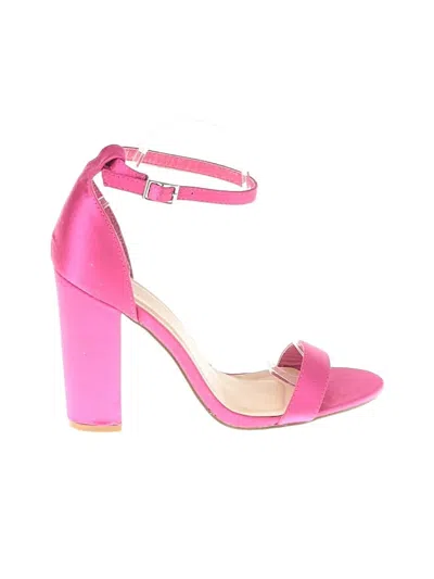 Pre-owned Shoedazzle Sandals In Pink