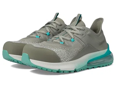 Shoes For Crews Gia Work Nano Composite Toe Women's Shoes Grey/green: 11 M In Black