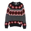 Shoeshine Men's Patterned Wool Knitted Sweater