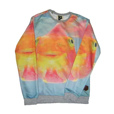 Shoeshine Sweatshirt Crewneck Men's Crewneck Sweatshirt "e5gu15/f" Redfish Multi In Neutral