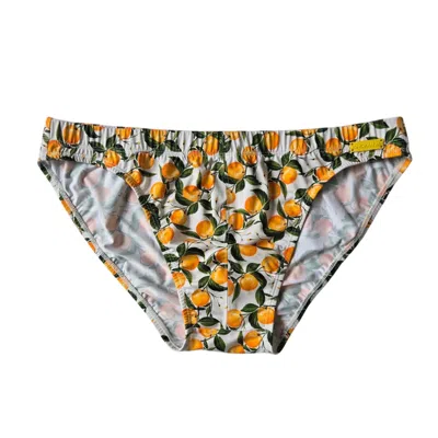 Shokan 28 Men's Yellow / Orange Swim Tanga Briefs Orange Grove