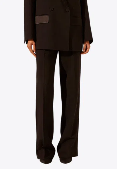 Shona Joy Adri Straight-leg Tuxedo Pants In Black