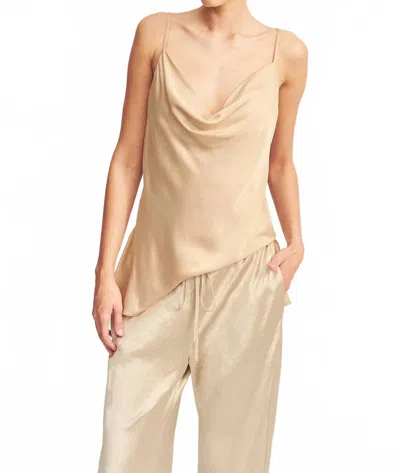 Shona Joy Agnes Cowl Neck Tunic In Oat In Nude