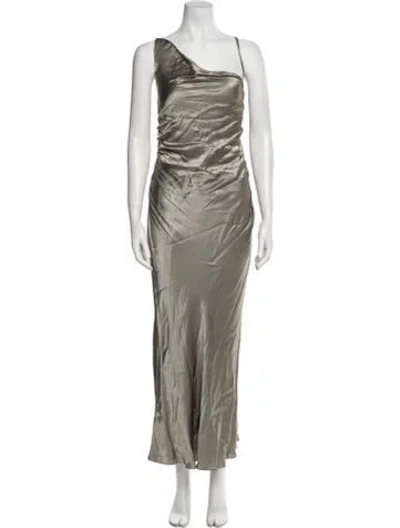 Pre-owned Shona Joy Asymmetrical Long Dress W/ Tags In Green