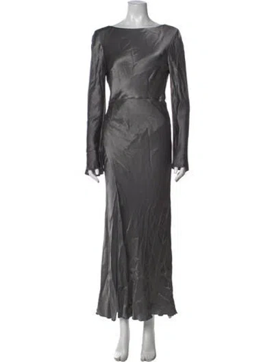 Pre-owned Shona Joy Bateau Neckline Long Dress W/ Tags In Green