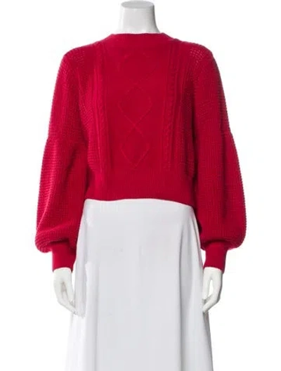 Pre-owned Shona Joy Bateau Neckline Sweater In Red