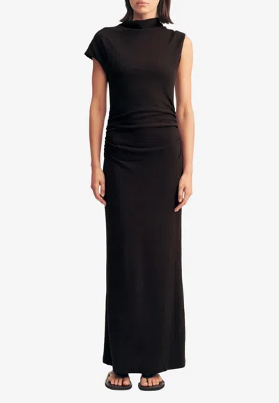 Shona Joy Beau Sleeveless Maxi Dress In Black